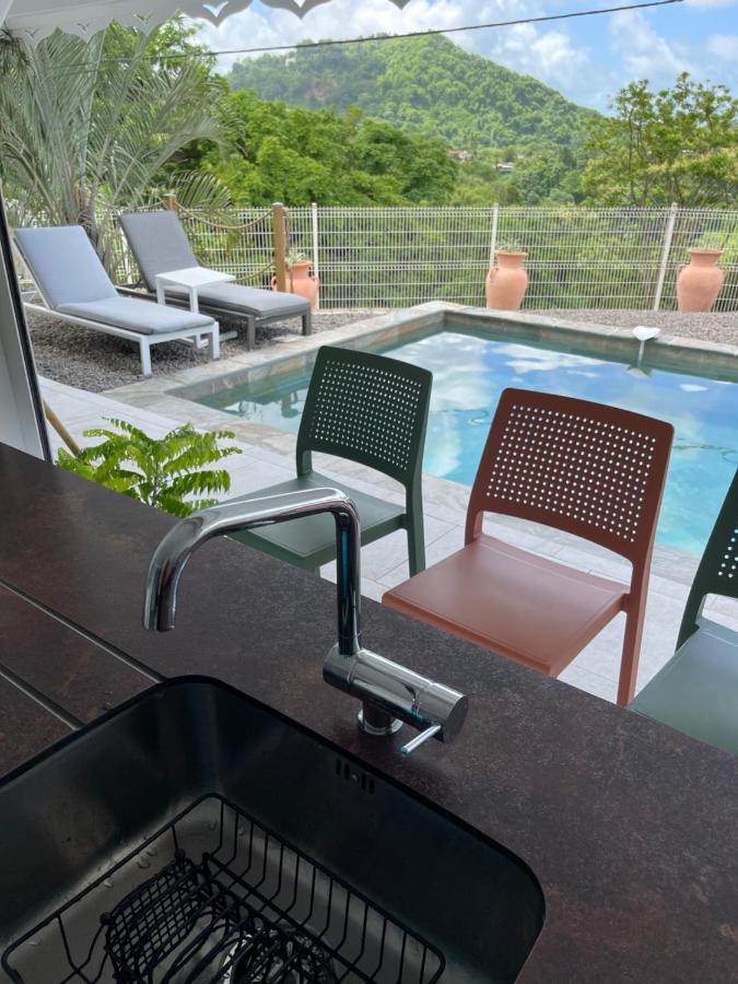 Les Appart Villa Sunbay Caraibes Avec Piscine Privative Vue Mer Et Montagne Le François Екстериор снимка